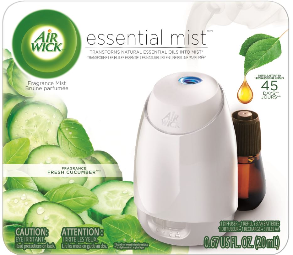 AIR WICK Essential Mist  Fresh Cucumber  Kit